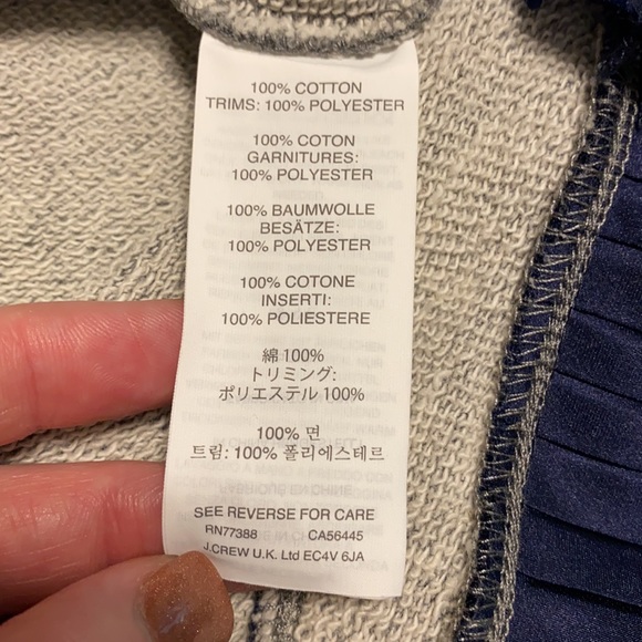 J CREW ruffled hem sweatshirt - Picture 11 of 12